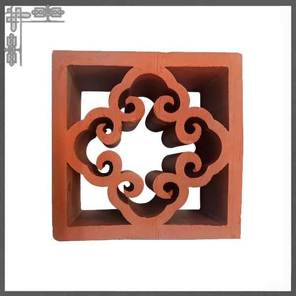 如意卷草纹陶土艺术镂空砖